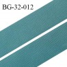 Droit fil à plat 32 mm spécial lingerie et couture couleur bleu vert grande marque fabriqué en France prix au mètre