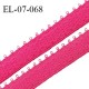 Elastique 7 mm bretelle et lingerie couleur rose bengale largeur 7 mm haut de gamme Fabriqué en France prix au mètre