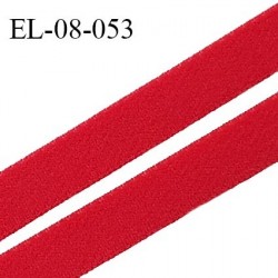 Elastique 8 mm bretelle et lingerie couleur rouge coquelicot largeur 8 mm haut de gamme Fabriqué en France prix au mètre