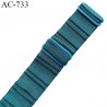 Bretelle 16 mm lingerie SG haut de gamme grande marque couleur bleu vert finition avec 2 barrettes prix à la pièce