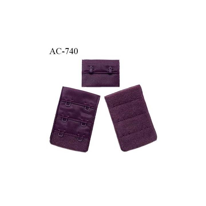 Agrafe 38 mm attache SG haut de gamme couleur iris 3 rangées 2 crochets fabriqué en France prix à l'unité