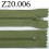 fermeture éclair verte longueur 20 cm couleur vert non séparable zip nylon largeur 2.5 cm