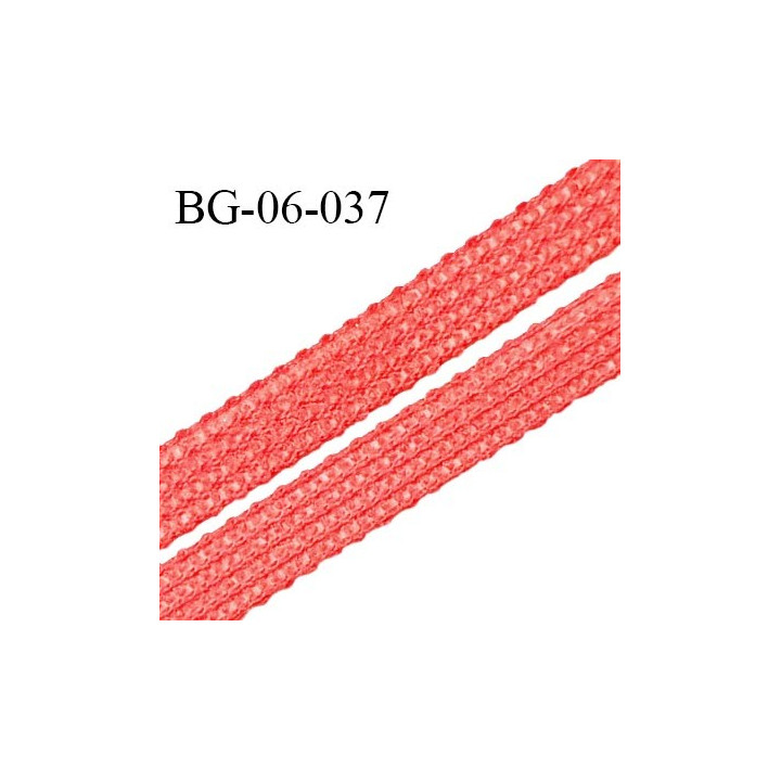 Droit fil à plat 6 mm spécial lingerie et prêt-à-porter couleur rouge flamingo grande marque fabriqué en France prix au mètre