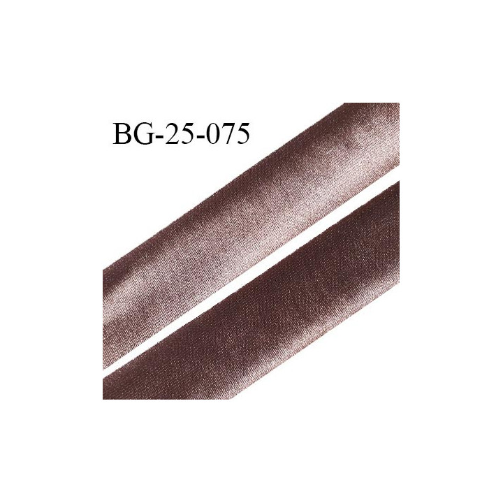 Droit fil à plat 25 mm spécial lingerie et prêt à porter couleur macchiato effet satiné fabriqué en France prix au mètre