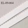Elastique 9 mm bretelle et lingerie couleur ivoire largeur 9 mm haut de gamme Fabriqué en France prix au mètre