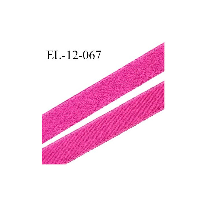 Elastique 12 mm lingerie et bretelle haut de gamme fabriqué en France couleur fuschia largeur 12 mm prix au mètre