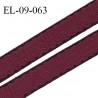Elastique 9 mm bretelle et lingerie couleur bordeaux largeur 9 mm haut de gamme Fabriqué en France prix au mètre