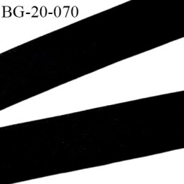 biais galon 20 mm pré plié  au dos 2 rabats de 10 mm  coton polyester couleur noir largeur 20 mm prix au mètre