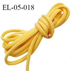 Cordon élastique 5 mm ou cache armature underwire casing galon couleur jaune mimosa lycra extensible diamètre 5 mm prix au mètre