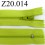fermeture éclair verte longueur 20 cm couleur vert anis non séparable zip nylon largeur 2.5 cm