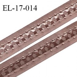 Elastique 16 mm bretelle et lingerie couleur macchiato fabriqué en France pour une grande marque largeur 16 mm prix au mètre