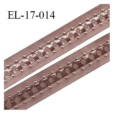 Elastique 16 mm bretelle et lingerie couleur macchiato fabriqué en France pour une grande marque largeur 16 mm prix au mètre