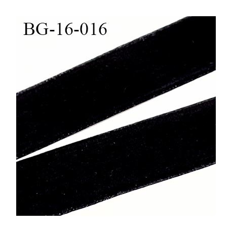 Galon ruban velours 16 mm très doux couleur noir belle épaisseur largeur 16 mm prix au mètre