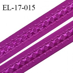 Elastique 16 mm bretelle et lingerie couleur fuschia fabriqué en France pour une grande marque largeur 16 mm prix au mètre