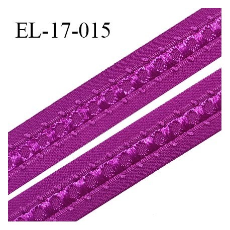 Elastique 16 mm bretelle et lingerie couleur fuschia fabriqué en France pour une grande marque largeur 16 mm prix au mètre