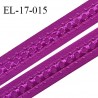 Elastique 16 mm bretelle et lingerie couleur fuschia fabriqué en France pour une grande marque largeur 16 mm prix au mètre