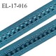 Elastique 16 mm bretelle et lingerie couleur bleu vert (vertigo) fabriqué en France pour une grande marque prix au mètre