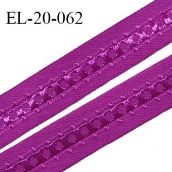 Elastique 19 mm bretelle et lingerie couleur fuchsia fabriqué en France pour une grande marque largeur 19 mm prix au mètre