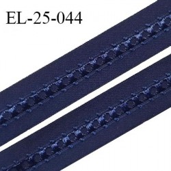 Elastique 24 mm lingerie couleur bleu nuit fabriqué en France pour une grande marque largeur 24 mm prix au mètre