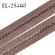 Elastique 24 mm bretelle et lingerie couleur macchiato fabriqué en France pour une grande marque largeur 24 mm prix au mètre