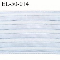 Elastique 50 mm très belle qualité ajouré pour respirer couleur naturel et gris rigide sur la largeur souple prix au mètre