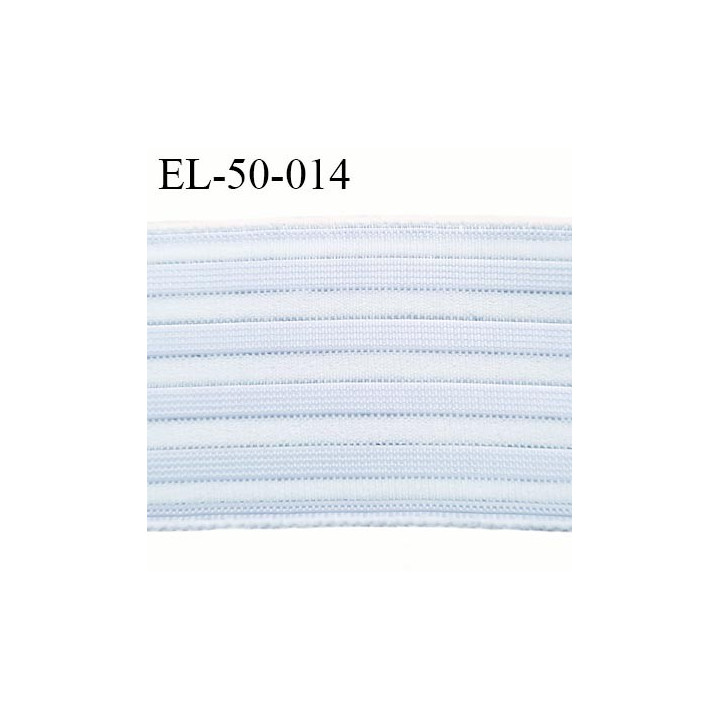 Elastique 50 mm très belle qualité ajouré pour respiré couleur naturel  et gris rigide sur la largeur souple  prix au mètre