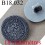 bouton pvc 18 mm couleur métal accroche avec un anneau diamètre 18 mm