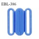 Boucle clip 15 mm attache réglette pvc spécial maillot de bain couleur bleu myosotis haut de gamme prix à l'unité