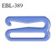 Crochet 18 mm de réglage bretelle soutien gorge en métal laqué couleur bleu myosotis brillant prix à l'unité