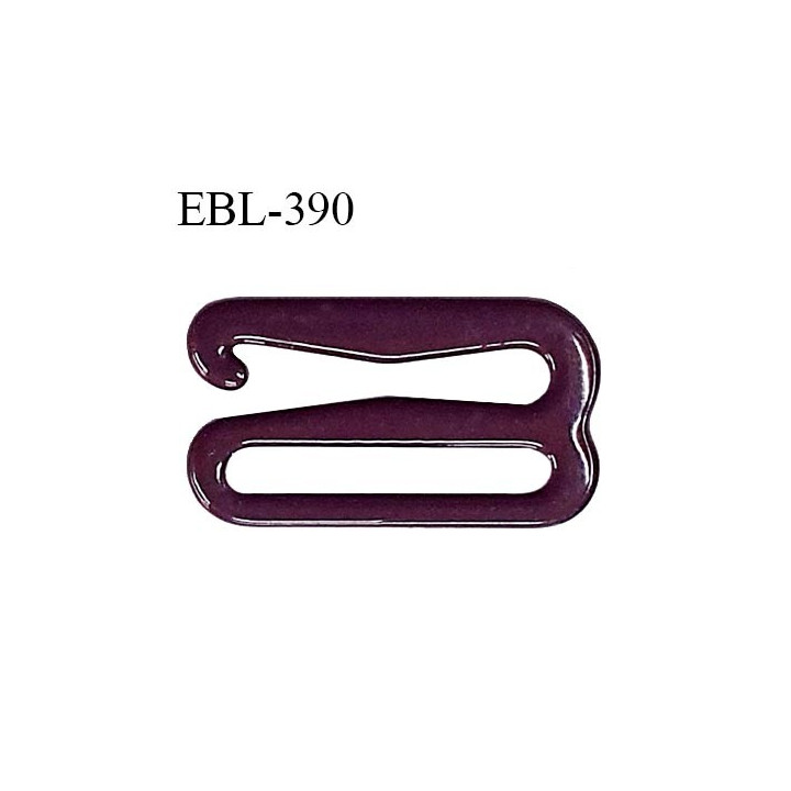 Crochet 18 mm de réglage bretelle soutien gorge en métal laqué couleur pourpre brillant prix à l'unité