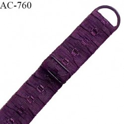 Bretelle 17 mm lingerie SG couleur iris très haut de gamme finition avec 1 barrette + 1 anneau prix à la pièce