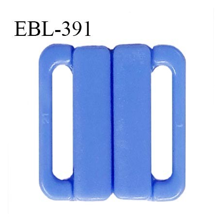 Boucle clip 25 mm attache réglette pvc spécial maillot de bain couleur bleu myosotis haut de gamme prix à l'unité