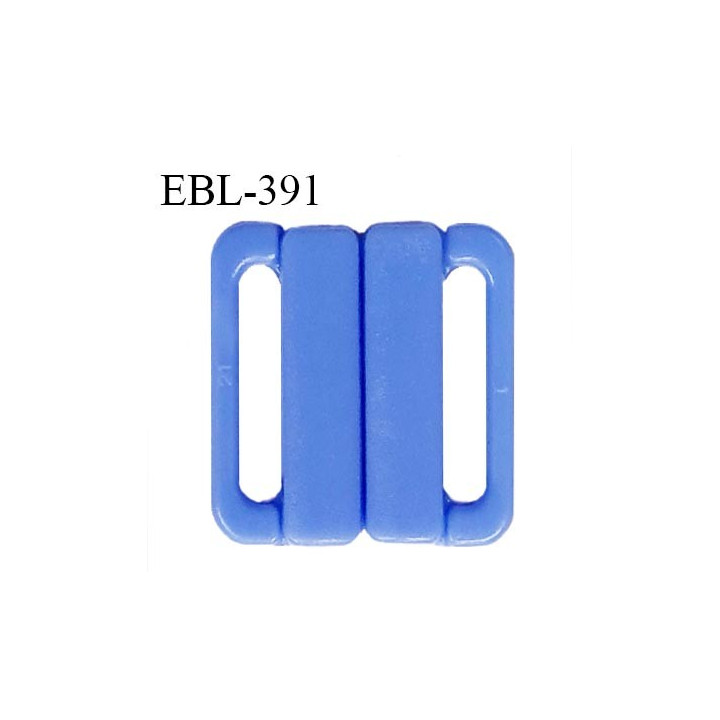 Boucle clip 25 mm attache réglette pvc spécial maillot de bain couleur bleu myosotis haut de gamme prix à l'unité
