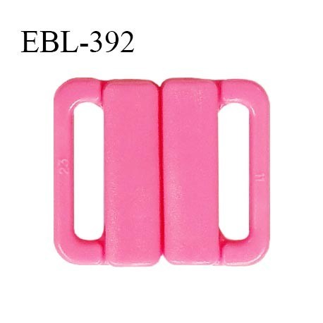 Boucle clip 16 mm attache réglette pvc spécial maillot de bain couleur rose haut de gamme prix à l'unité