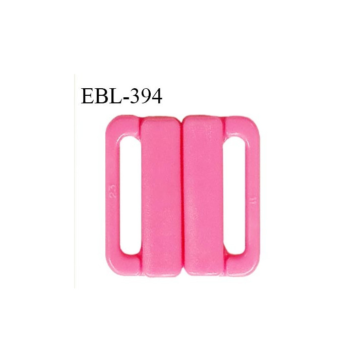 Boucle clip 25 mm attache réglette pvc spécial maillot de bain couleur rose haut de gamme prix à l'unité