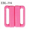 Boucle clip 25 mm attache réglette pvc spécial maillot de bain couleur rose haut de gamme prix à l'unité