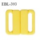 Boucle clip 16 mm attache réglette pvc spécial maillot de bain couleur jaune haut de gamme prix à l'unité