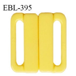 Boucle clip 25 mm attache réglette pvc spécial maillot de bain couleur jaune haut de gamme prix à l'unité