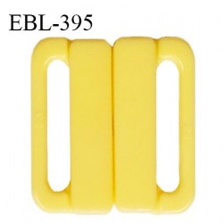 Boucle clip 25 mm attache réglette pvc spécial maillot de bain couleur jaune haut de gamme prix à l'unité