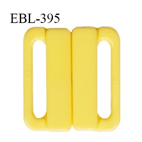 Boucle clip 25 mm attache réglette pvc spécial maillot de bain couleur jaune haut de gamme prix à l'unité