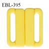 Boucle clip 25 mm attache réglette pvc spécial maillot de bain couleur jaune haut de gamme prix à l'unité