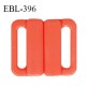 Boucle clip 16 mm attache réglette pvc spécial maillot de bain couleur orange nectarine haut de gamme prix à l'unité