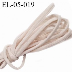 Cordon élastique 5 mm ou cache armature lingerie et bain microfibre couleur crème lycra extensible prix au mètre