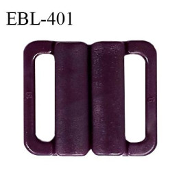 Boucle clip 20 mm attache réglette pvc spécial maillot de bain couleur pourpre haut de gamme prix à l'unité