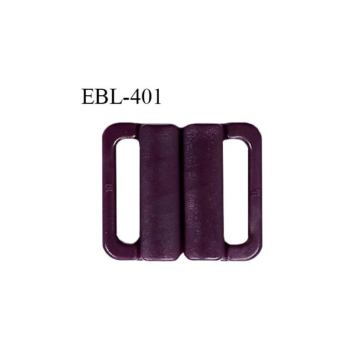 Boucle clip 20 mm attache réglette pvc spécial maillot de bain couleur pourpre haut de gamme prix à l'unité