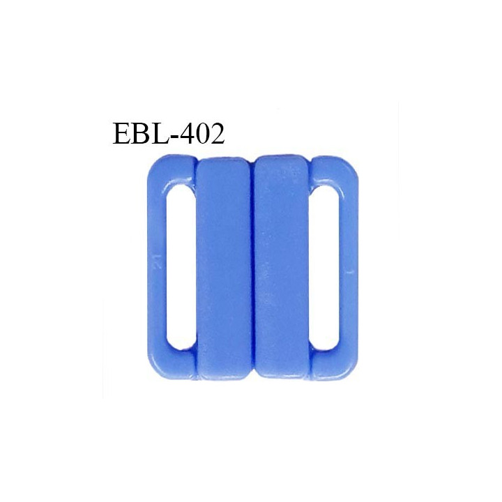 Boucle clip 30 mm attache réglette pvc spécial maillot de bain couleur bleu myosotis haut de gamme prix à l'unitév