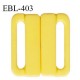 Boucle clip 30 mm attache réglette pvc spécial maillot de bain couleur jaune haut de gamme prix à l'unité