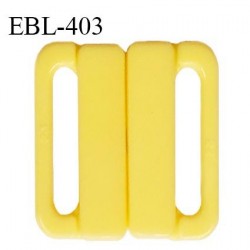 Boucle clip 30 mm attache réglette pvc spécial maillot de bain couleur jaune haut de gamme prix à l'unité