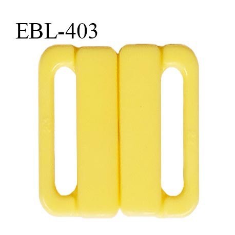 Boucle clip 30 mm attache réglette pvc spécial maillot de bain couleur jaune haut de gamme prix à l'unité