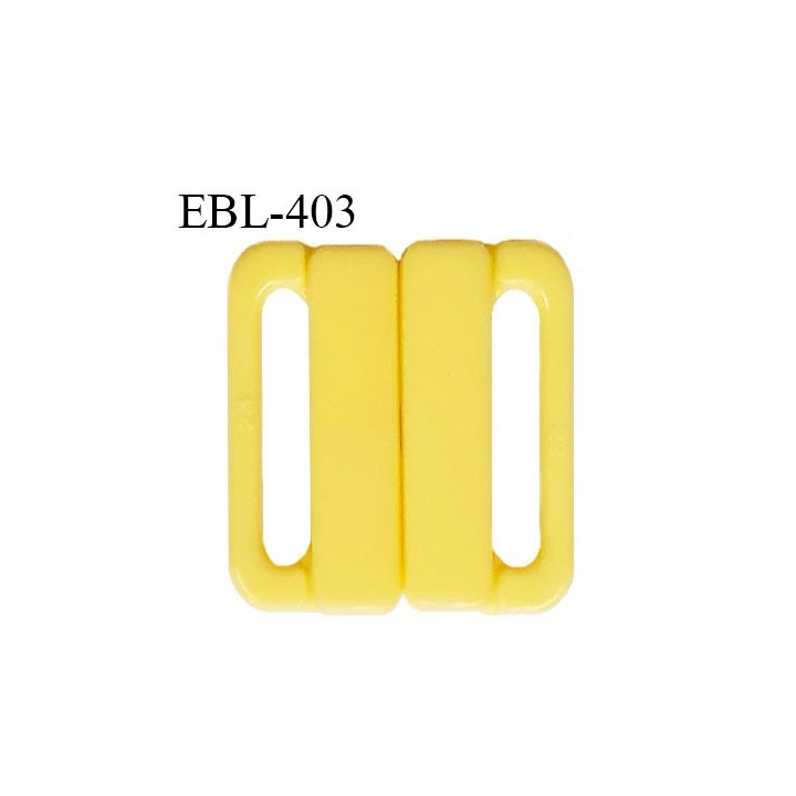 Boucle clip 30 mm attache réglette pvc spécial maillot de bain couleur jaune haut de gamme prix à l'unité